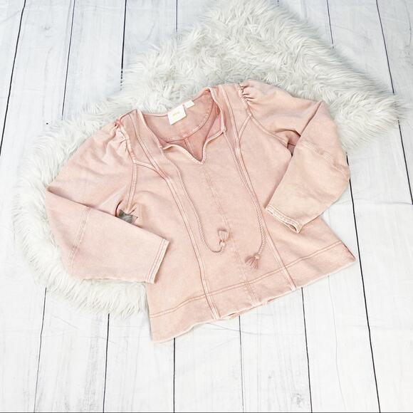 🆕‎ Anthropologie Maeve Jeanne Sweatshirt Sz Medium - Picture 2 of 5